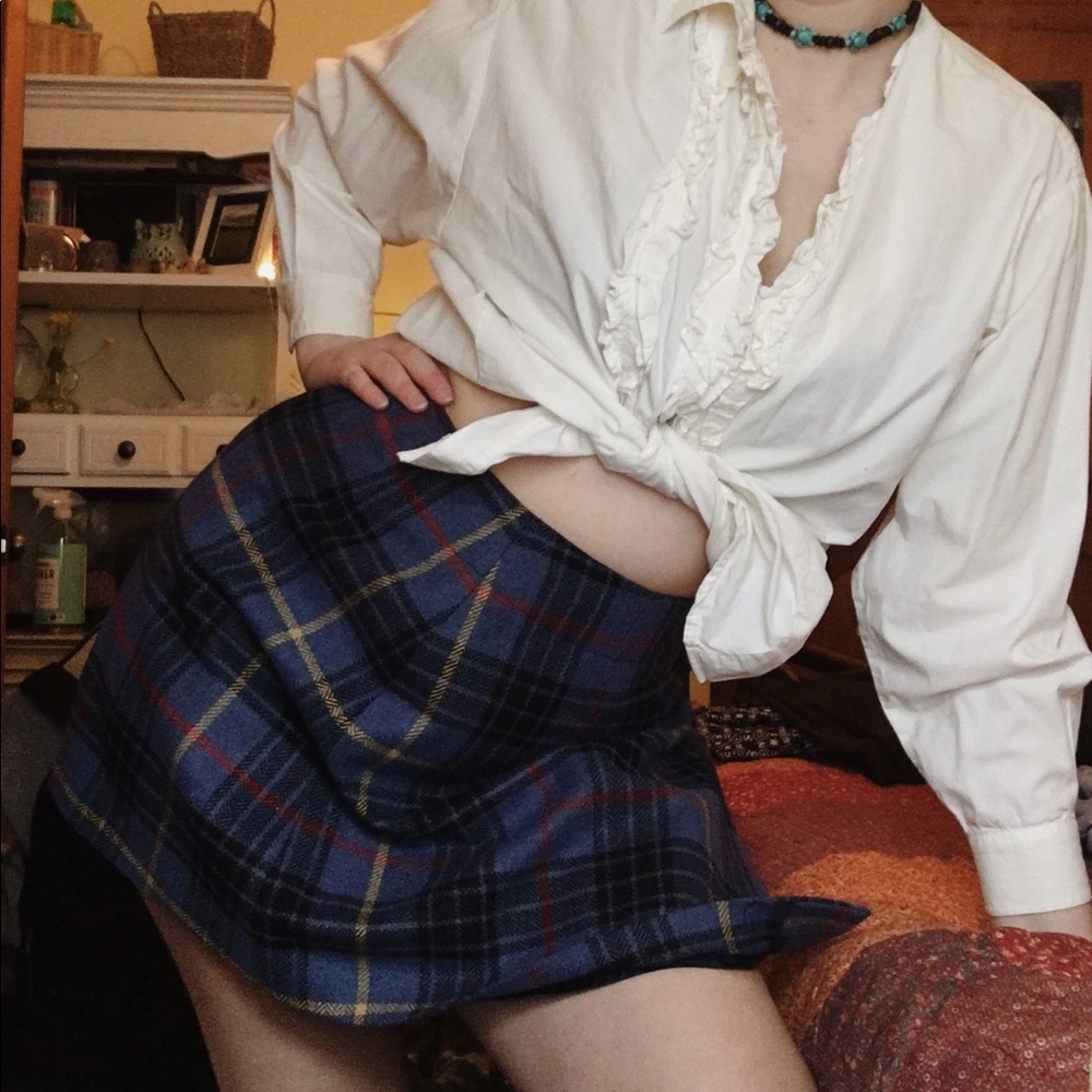 Plaid miniskirt-SOLD
